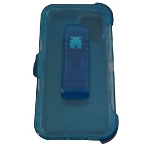 Asuwish Phone Case for iPhone 11 Pro Clear Blue with Belt Clip Holster